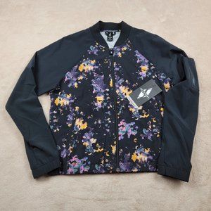 SKECHERS SKECHWEAVE LIGHTWEIGHT WOMENS ZIP FRONT FLORAL JACKET SIZE XS NWT